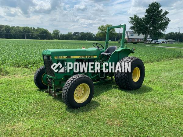 John Deere 1250 Tractor With Plow Power Chain 1656