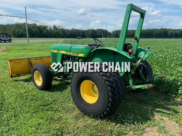 John Deere 1250 Tractor With Plow Power Chain 7120